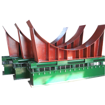帶滾輪鞍式(shì)滾動(dòng)彈簧(huáng)箱支座